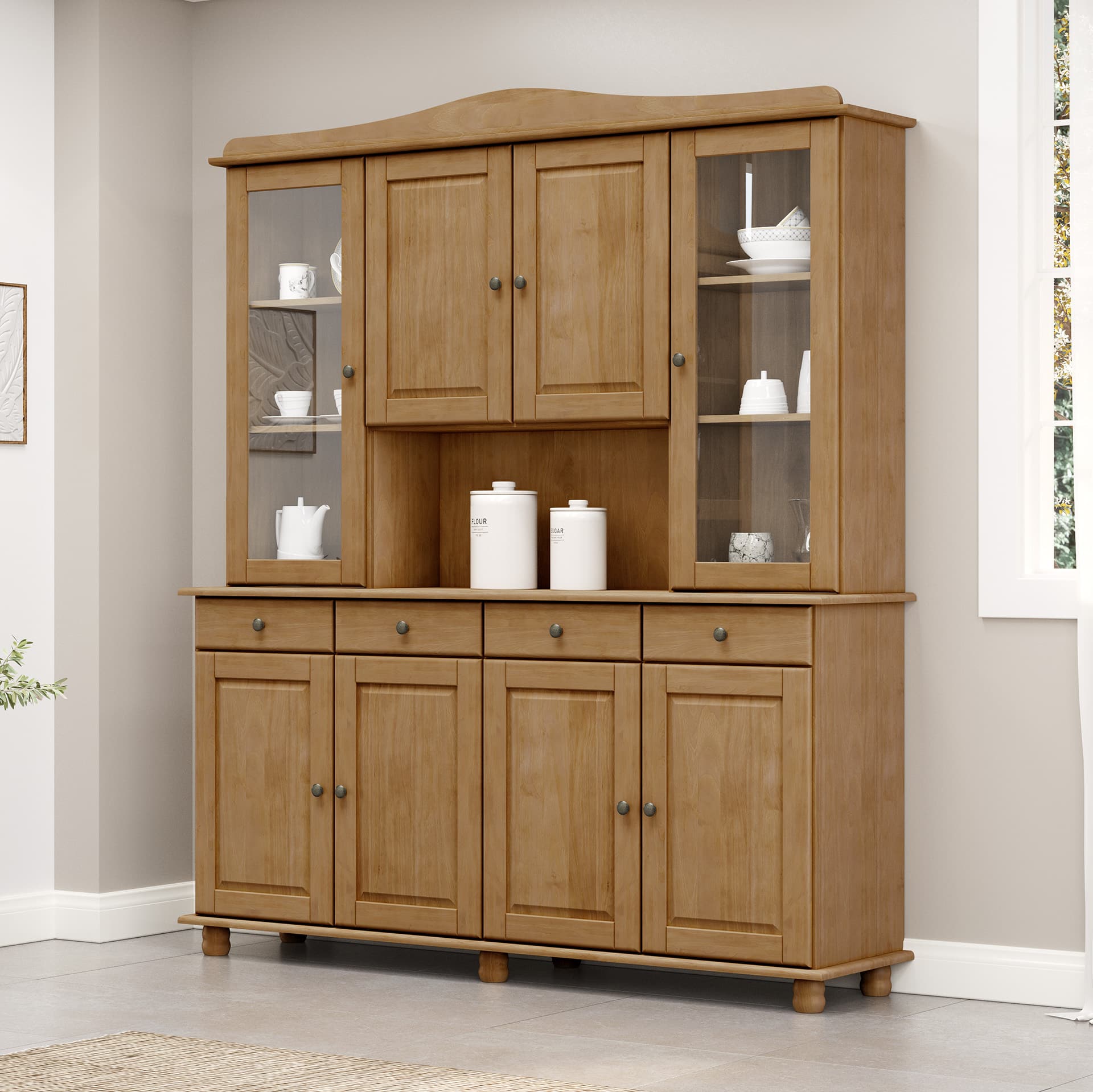 CRISTALEIRA RUBI 4 PORTAS FREIJÓ